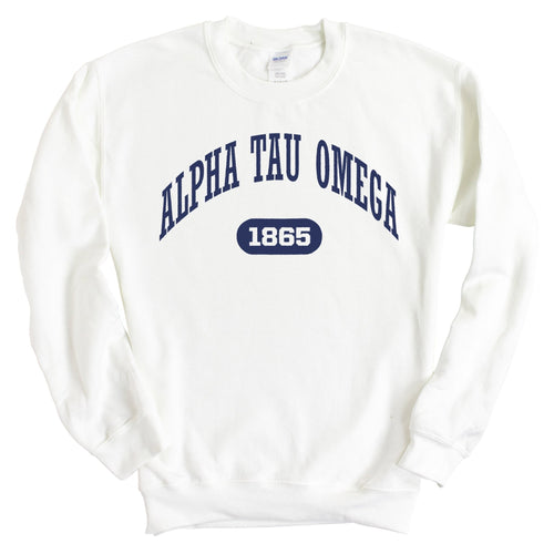 Alpha Tau Omega Sweatshirt - ATO Fraternal Arch Crewneck Sweatshirt - Kite and Crest