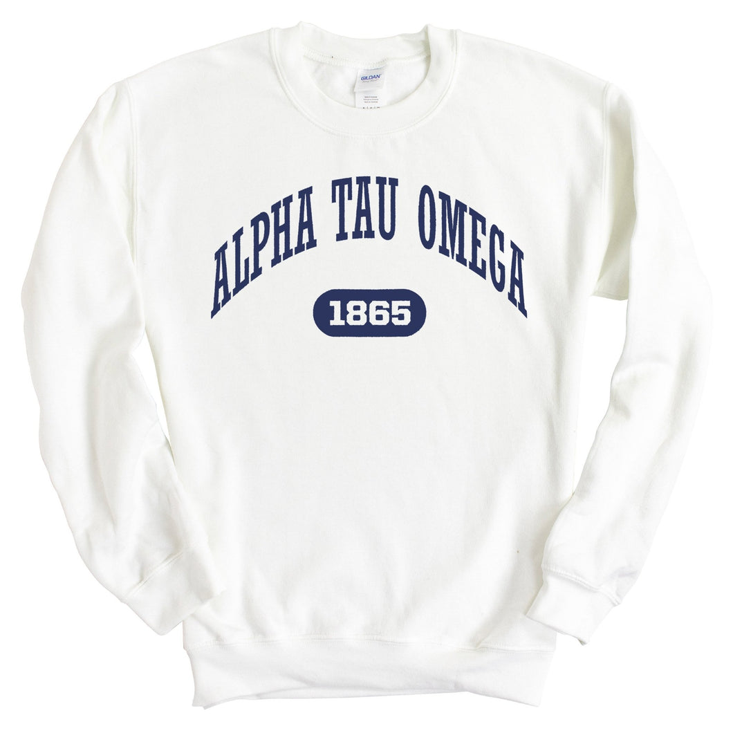 Alpha Tau Omega Sweatshirt - ATO Fraternal Arch Crewneck Sweatshirt - Kite and Crest