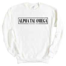 Load image into Gallery viewer, Alpha Tau Omega Sweatshirt - ATO Fraternal Block Crewneck Sweatshirt - Kite and Crest
