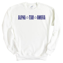 Load image into Gallery viewer, Alpha Tau Omega Sweatshirt - ATO Fraternal Star Crewneck Sweatshirt - Kite and Crest
