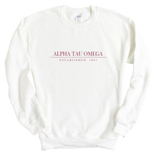 Load image into Gallery viewer, Alpha Tau Omega Sweatshirt - ATO Old Fashioned Vintage Crewneck Sweatshirt - Kite and Crest
