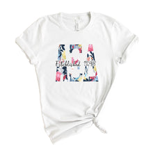 Load image into Gallery viewer, Alpha Xi Delta Floral Block Sorority T-Shirt - Kite and Crest
