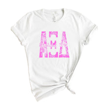 Load image into Gallery viewer, Alpha Xi Delta Pink Floral Sorority T-Shirt - Kite and Crest
