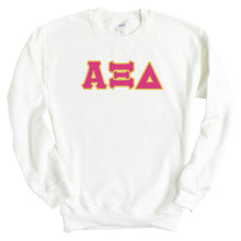 Load image into Gallery viewer, Alpha Xi Delta Sweatshirt - AXID Cute Letters Crewneck Sweatshirt - Kite and Crest
