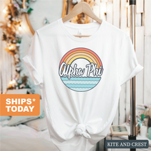 Load image into Gallery viewer, T-shirt - Wavy Rainbow Tee
