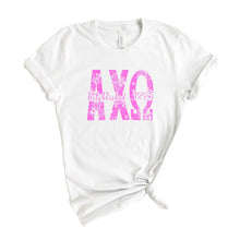 Load image into Gallery viewer, AXO Alpha Chi Omega Pink Floral Sorority T-Shirt - Kite and Crest
