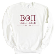 Load image into Gallery viewer, Beta Theta Pi Sweatshirt - Beta Basic Lined Crewneck Sweatshirt - Kite and Crest
