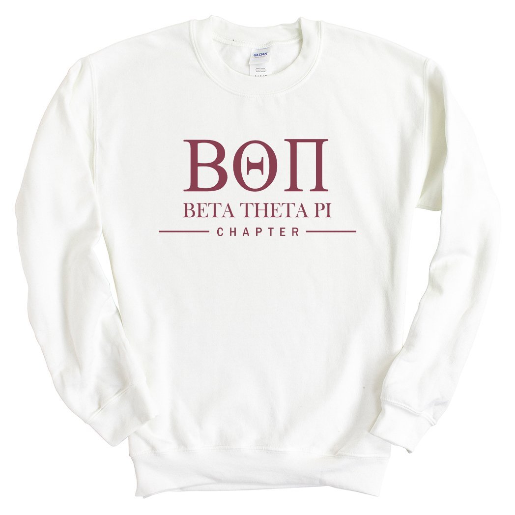 Beta Theta Pi Sweatshirt - Beta Basic Lined Crewneck Sweatshirt - Kite and Crest