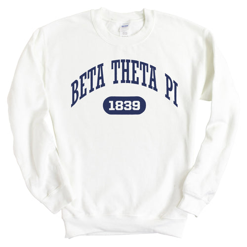 Beta Theta Pi Sweatshirt - Beta Fraternal Arch Crewneck Sweatshirt - Kite and Crest