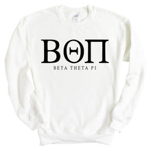 Load image into Gallery viewer, Beta Theta Pi Sweatshirt - Beta Fraternal Block Crewneck Sweatshirt - Kite and Crest
