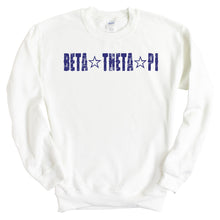 Load image into Gallery viewer, Beta Theta Pi Sweatshirt - Beta Fraternal Star Crewneck Sweatshirt - Kite and Crest
