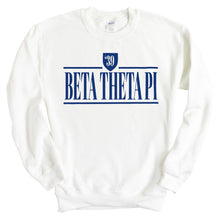 Load image into Gallery viewer, Beta Theta Pi Sweatshirt - Beta Shield Crewneck Sweatshirt - Kite and Crest
