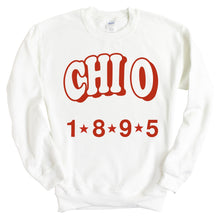 Load image into Gallery viewer, Chi Omega Sweatshirt - CHIO Red Arch Crewneck Sweatshirt - Kite and Crest
