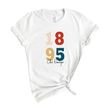 Load image into Gallery viewer, Chi Omega T-Shirt | CHI O Colorful Year Shirt | Chi Omega Sorority Gift Idea - Kite and Crest

