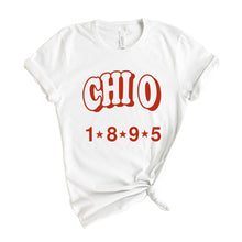 Load image into Gallery viewer, Chi Omega T-shirt - Chi O Red Arch Tee - Kite and Crest
