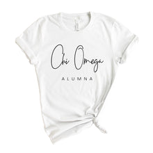 Load image into Gallery viewer, Chi Omega T-shirt - Chi O Sorority Alumna Tee - Kite and Crest
