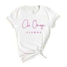 Load image into Gallery viewer, Chi Omega T-Shirt | CHI O Vintage Alumna Shirt | Chi Omega Sorority Gift Idea - Kite and Crest
