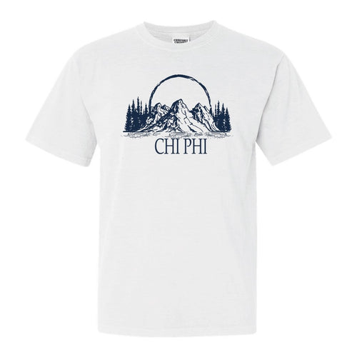 Chi Phi Comfort Colors T-Shirt - Chi Phi AEPI Epic Mountain Shirt - Kite and Crest