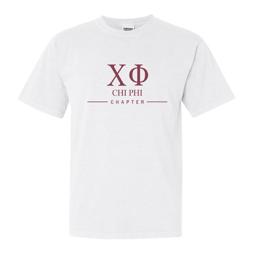 Chi Phi Comfort Colors T-Shirt - Chi Phi Basic Lined Shirt - Kite and Crest