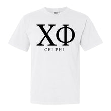 Load image into Gallery viewer, Chi Phi Comfort Colors T-Shirt - Chi Phi Block Letter Shirt - Kite and Crest
