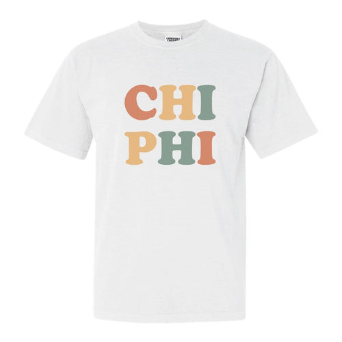 Chi Phi Comfort Colors T-Shirt - Chi Phi Bright and Colorful Shirt - Kite and Crest