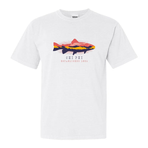 Chi Phi Comfort Colors T-Shirt - Chi Phi Fishing Shirt - Kite and Crest
