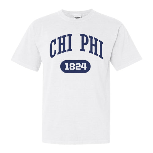 Chi Phi Comfort Colors T-Shirt - Chi Phi Fraternal Arch Shirt - Kite and Crest