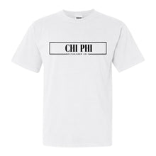 Load image into Gallery viewer, Chi Phi Comfort Colors T-Shirt - Chi Phi Fraternal Block Shirt - Kite and Crest
