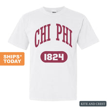 Load image into Gallery viewer, Chi Phi Comfort Colors T-Shirt - Chi Phi Large Athletic Shirt - Kite and Crest
