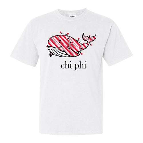 Chi Phi Comfort Colors T-Shirt - Chi Phi Red Whale Shirt - Kite and Crest