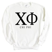 Load image into Gallery viewer, Chi Phi Sweatshirt - Chi Phi Block Letter Crewneck Sweatshirt - Kite and Crest
