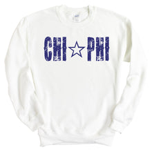 Load image into Gallery viewer, Chi Phi Sweatshirt - Chi Phi Fraternal Star Crewneck Sweatshirt - Kite and Crest
