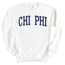 Load image into Gallery viewer, Chi Phi Sweatshirt - Chi Phi Intrinsic Lettered Crewneck Sweatshirt - Kite and Crest
