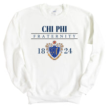 Load image into Gallery viewer, Chi Phi Sweatshirt - Chi Phi Large Crest Crewneck Sweatshirt - Kite and Crest
