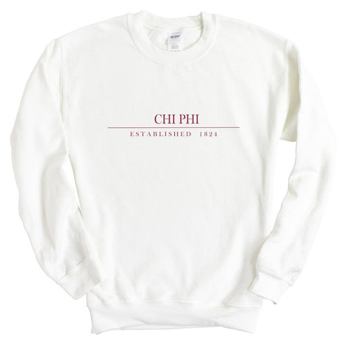 Chi Phi Sweatshirt - Chi Phi Old Fashioned Vintage Crewneck Sweatshirt - Kite and Crest