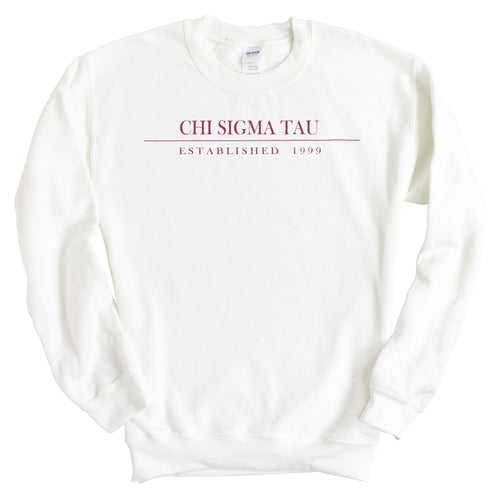 Chi Sigma Tau Old Fashioned Vintage Sweatshirt - Fraternity Crewneck Sweatshirt - Kite and Crest