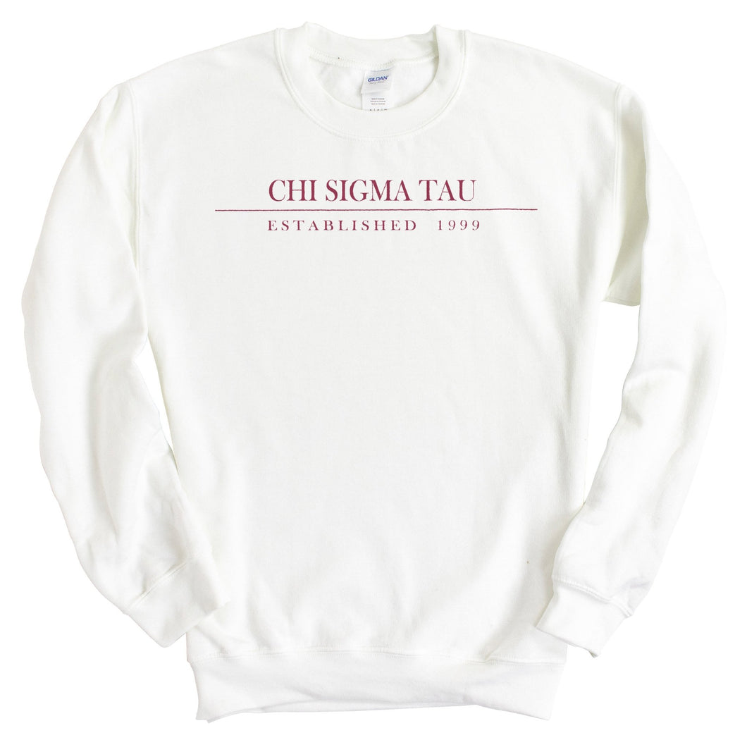 Chi Sigma Tau Old Fashioned Vintage Sweatshirt - Fraternity Crewneck Sweatshirt - Kite and Crest