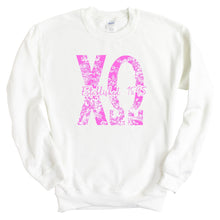 Load image into Gallery viewer, ChiO Chi Omega Pink Floral Sorority Crewneck Sweatshirt - Kite and Crest
