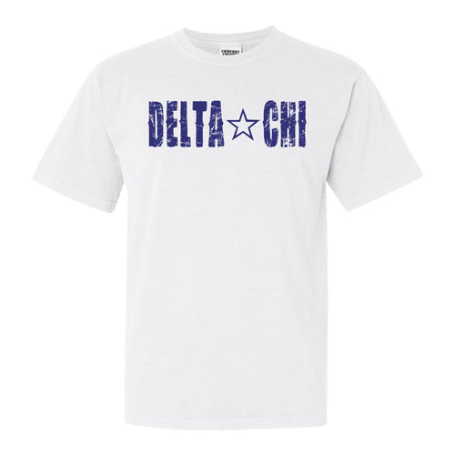 Delta Chi Comfort Colors T-Shirt - DCHI Fraternal Star Shirt - Kite and Crest