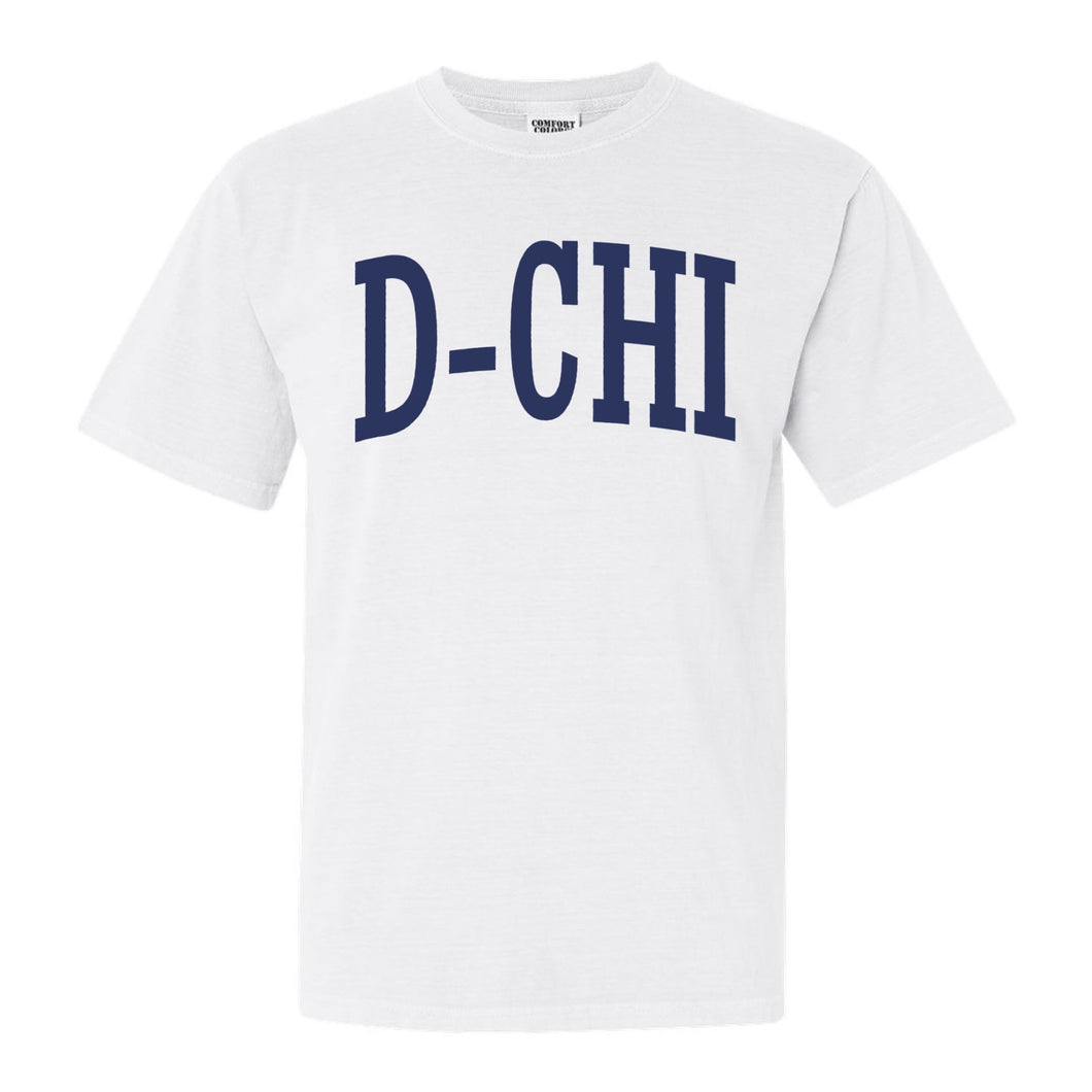 Delta Chi Comfort Colors T-Shirt - DCHI Intrinsic Lettered Shirt - Kite and Crest