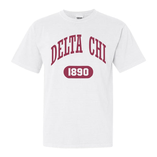 Delta Chi Comfort Colors T-Shirt - DCHI Large Athletic Shirt - Kite and Crest