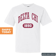 Load image into Gallery viewer, Delta Chi Comfort Colors T-Shirt - DCHI Large Athletic Shirt - Kite and Crest

