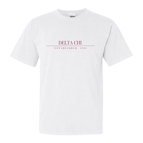 Delta Chi Comfort Colors T-Shirt - DCHI Old Fashioned Vintage Shirt - Kite and Crest