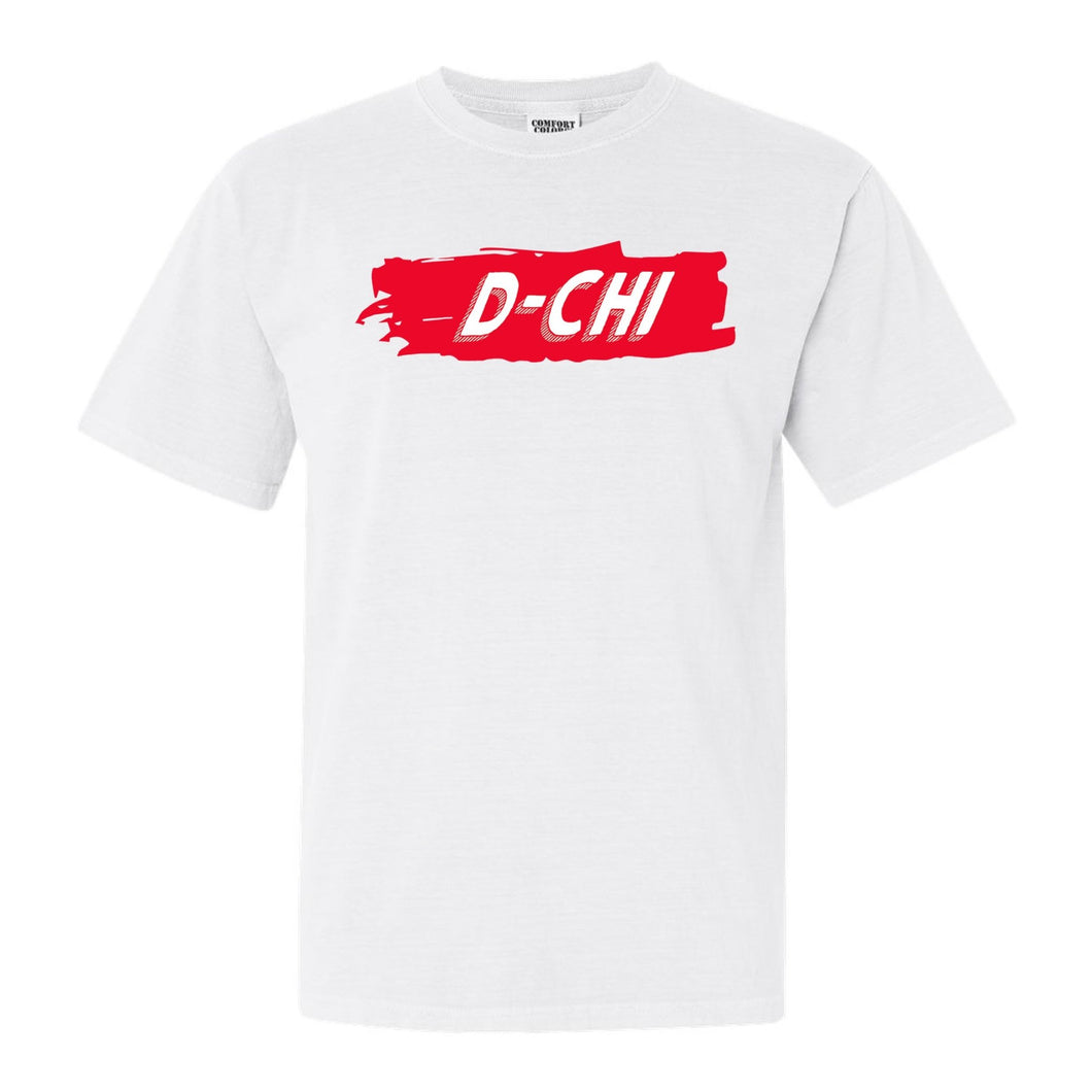 Delta Chi Comfort Colors T-Shirt - DCHI Red Slash Shirt - Kite and Crest