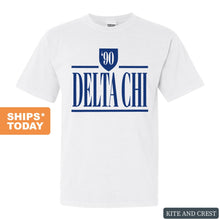 Load image into Gallery viewer, Delta Chi Comfort Colors T-Shirt - DCHI Shield Shirt - Kite and Crest

