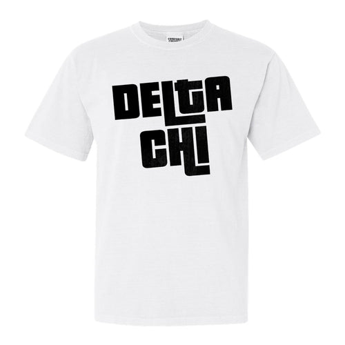 Delta Chi Comfort Colors T-Shirt - DCHI Stacked Letters Shirt - Kite and Crest