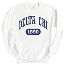 Load image into Gallery viewer, Delta Chi Sweatshirt - D-Chi Fraternal Arch Crewneck Sweatshirt - Kite and Crest
