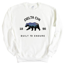 Load image into Gallery viewer, Delta Chi Sweatshirt - D-Chi Fraternal Bear Crewneck Sweatshirt - Kite and Crest
