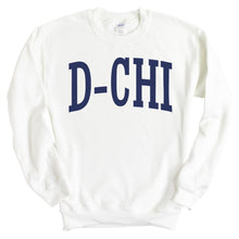 Load image into Gallery viewer, Delta Chi Sweatshirt - D-Chi Intrinsic Lettered Crewneck Sweatshirt - Kite and Crest
