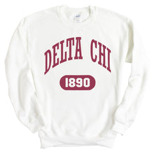 Load image into Gallery viewer, Delta Chi Sweatshirt - D-Chi Large Athletic Crewneck Sweatshirt - Kite and Crest
